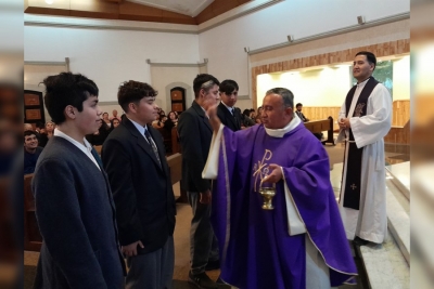 Colegio Salesiano Valparaíso dio bienvenida y bendición a alumnos nuevos