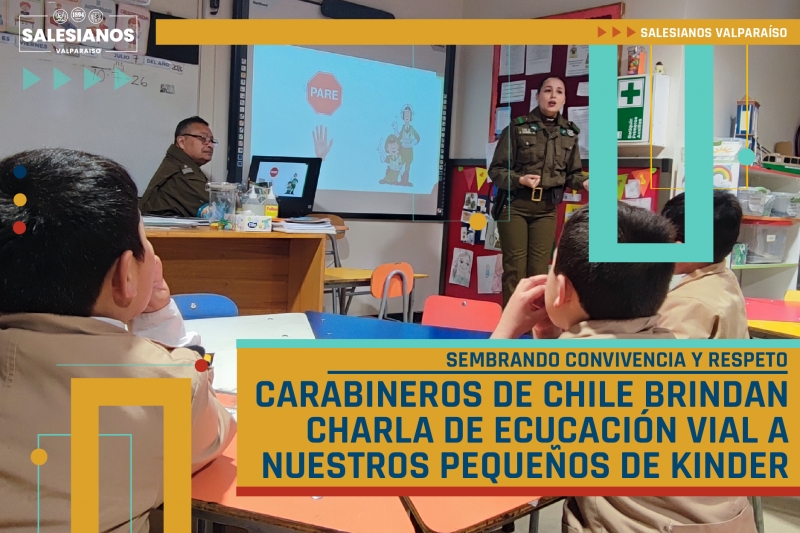 Carabineros de Chile Brindan Charla de Educación Vial a Nuestros Pequeños de Kinder