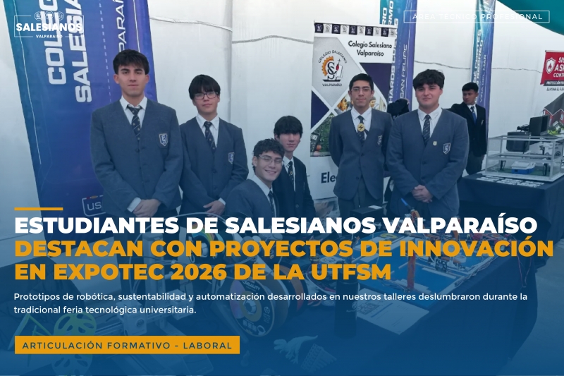 Estudiantes Salesianos TP destacan con proyectos de innovación en EXPOTEC 2026 de la UTFSM