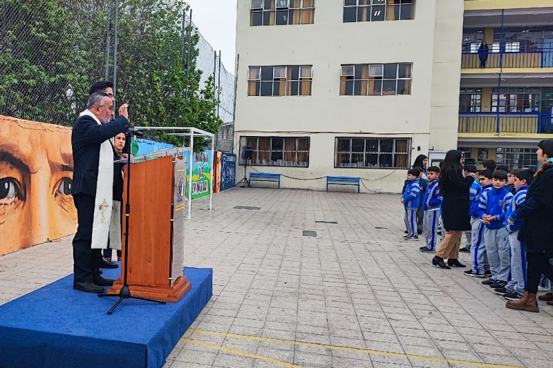Inauguración de Mural en el Patio de Básica: Un Espacio que Refleja el Carisma Salesiano