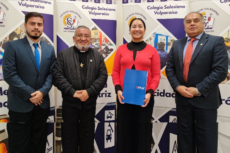 Salesianos Valparaíso firma convenio “Construyo Mi Futuro” fortaleciendo la formación técnico-profesional de sus estudiantes